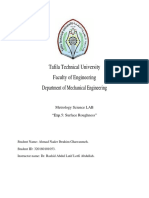 Surface Roughness - أحمد نادر ابراهيم الغوانمة