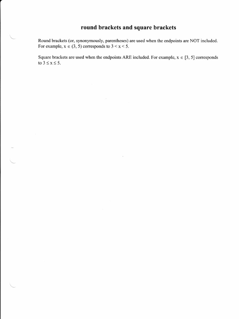 Brackets in Mathematics Explained | PDF