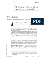 IN FOCUS: What's So Funny About Comedy and Humor Studies?: Bym H, A B, and M R, Editors