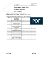 Control registros calidad