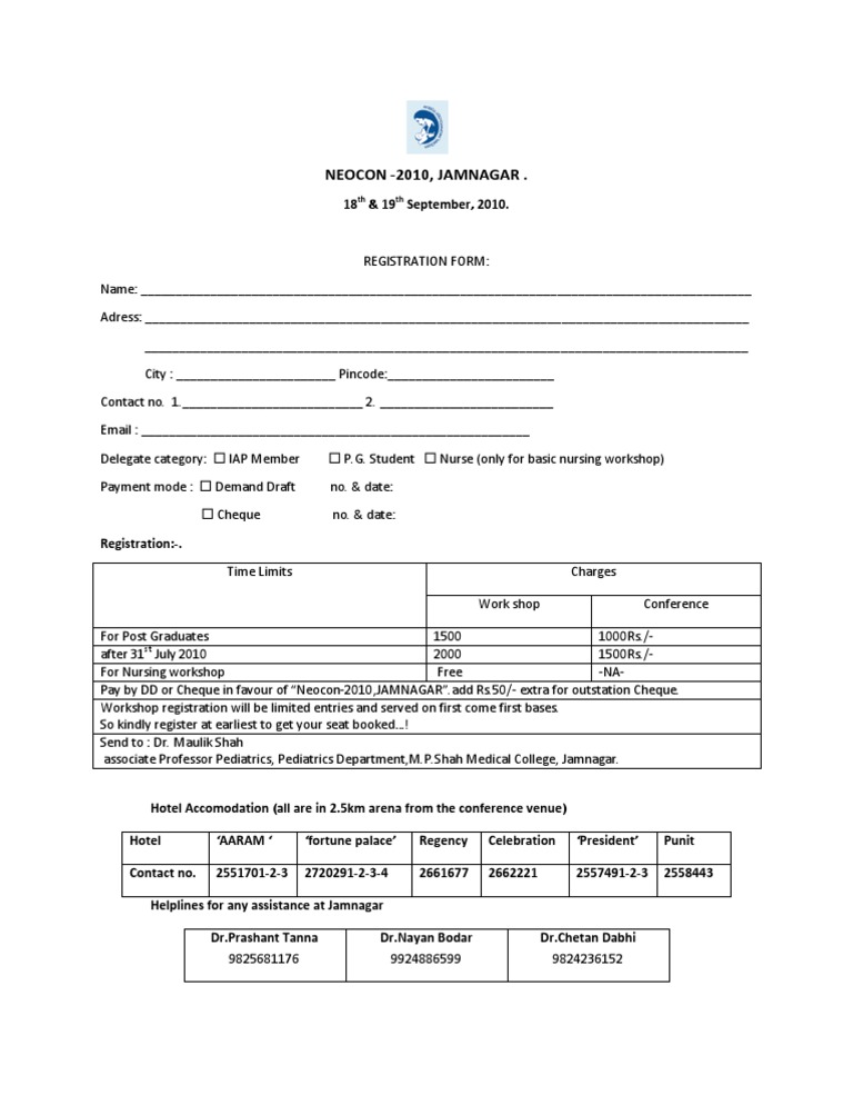 Registration Form | PDF