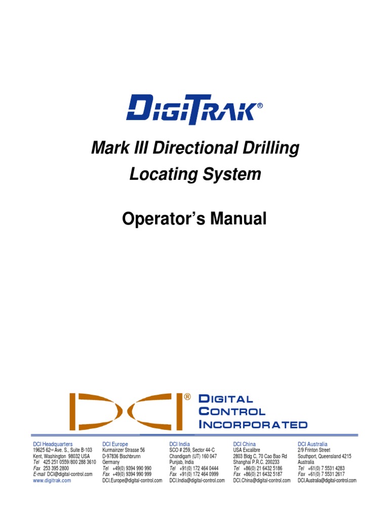 Digitrak Mark III Owners Manual PDF Radio