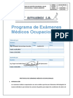 JCA-SIG-PRO-08 Programa de Examenes Médicos Ocupacionales