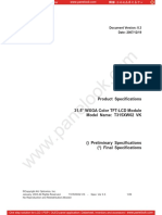 Product Specifications " WXGA Color TFT-LCD Module Model Name: T315XW02 VK