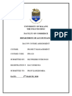 University of Malawi The Polytechnic Faculty of Commerce Department of Accountancy
