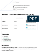 Aircraft Classification Number (ACN)