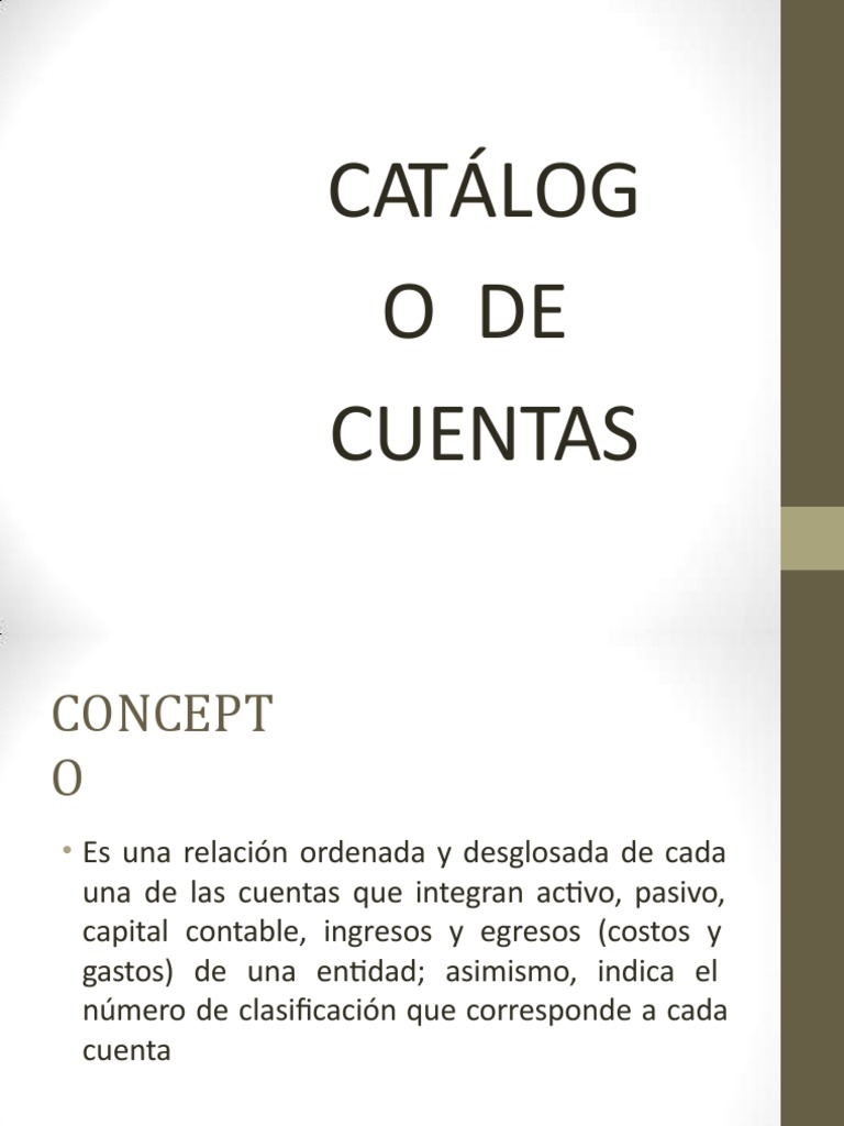 Catalogo de Cuentas y Estructura | PDF | Bancos | Contabilidad