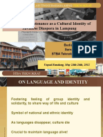 Language Maintenance As A Cultural Identity of Javanese Diaspora in Lampung