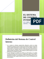El Sistema de Control Interno: Cpc. Lorena Davila Ferrer Asesora - Consultora
