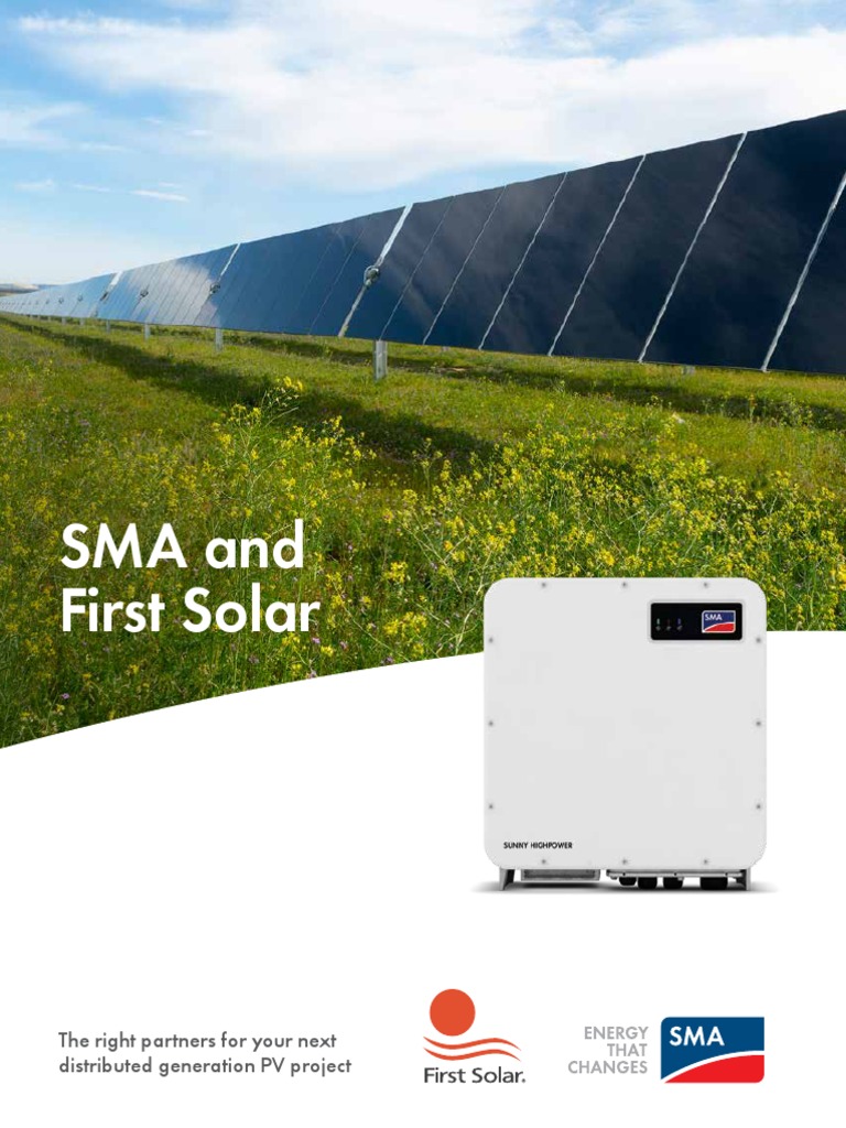 PEAK3 SMA and First Solar Brochure-A-en-16 | PDF | Solar Power ...