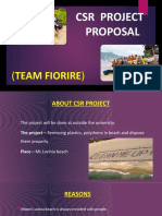 CSR Project Proposal: (Team Fiorire)