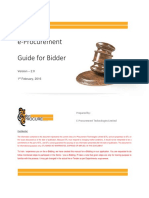 Guide to Bidding on e-Procurement Platform