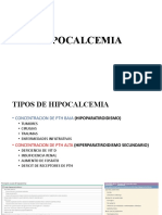 Tipos y tratamiento de la hipocalcemia