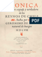 1558-Crónica y Relación Copiosa y Verdadera de Los Reinos de Chile - Jerónimo de Vivar