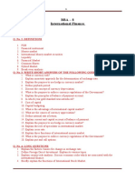 Bba - 8 International Finance: Q. No. 1. Mcqs Q. No. 2. Definitions