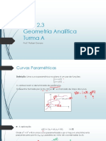 Aula 2.3 Geometria Analítica Turma A: Prof.º Rafael Genaro