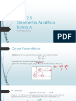 Curvas Paramétricas Aula 2.3