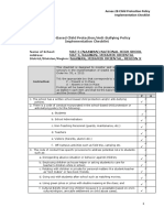 SIP Annex 2B - Child Protection Policy Implementation Checklist