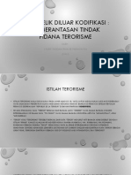 Bahan Mengajar Delik Diluar Kodifikasi, TP Terorisme