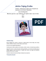 Patrón tapiz Frida Kahlo