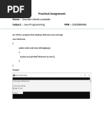 Practical Assignment Java
