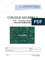College Algebra and Learning