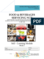 IT Studies Global Site Food & Beverages Self-Learning Module Week 1