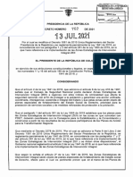 Decreto 762 Del 13 de Julio de 2021