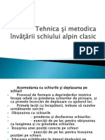 Tehnica __i metodica inv______rii schiului alpin clasic