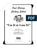 Food Storage Use It or Lose It