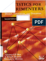 Modeling Statistics for Experimenters 2nd Ed Box Hunter Hunter 2005 Cleaned