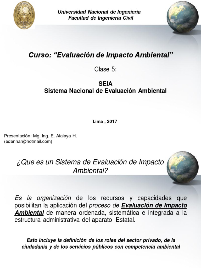 Seia | PDF | Evaluación de impacto ambiental | Economias