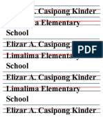 Kindergarten and Grade 1 Students of Limalima Elementary School