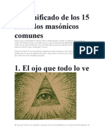 El Significado de Los 15 Símbolos Masónicos Comunes