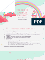 Colorful Fantasy Birthday!: Here Is Where Your Presentation Begins