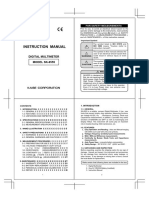 Instruction Manual: MODEL SK-6555 Digital Multimeter