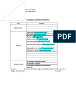 Pauta Programa Entrenamiento