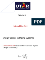 Internal Pipe Flow Energy Losses Tutorial