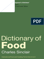 A Dictionary of Food