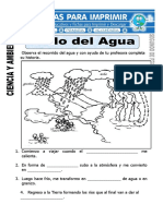 Ficha de Ciclo Del Agua para Segundo de Primaria