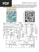 Rebote Delay 2.5: Parts List Pots IC's