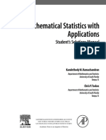 Mathematical Statistics With Applications: Student's Solutions Manual