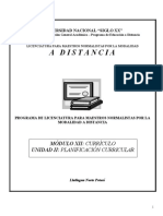 Planificación curricular según la Ley Educativa 070