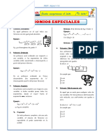 Polinomios Especiales para Tercero de Secundaria - 14 - 0