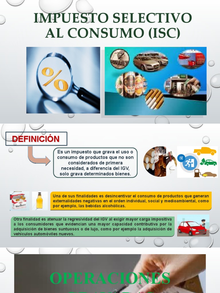 Impuesto Selectivo Al Consumo PDF Impuestos Gasolina