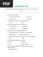 Dengue Awareness Survey Questionnaire | PDF | Mosquito | Microbiology