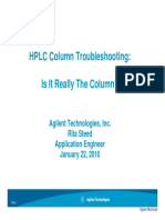 HPLC Column Troubleshooting - 012210 - Rita Steed