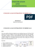 Cooling-Heating Load Estimation Numericals