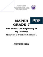 Mapeh Grade 7 Lesson 5 2020 Answer Key