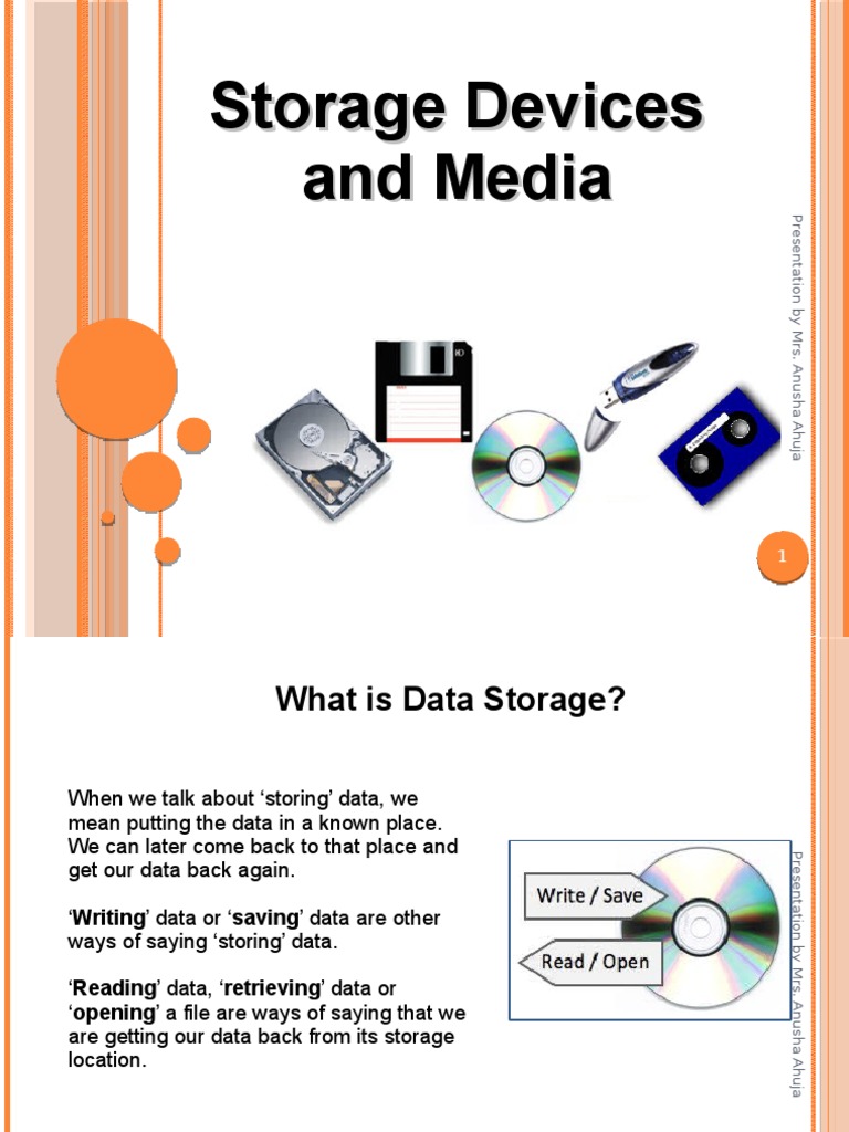 Overview of Storage Devices and Media | PDF | Random Access Memory ...